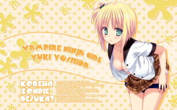 обоя аниме, kore, wa, zombie, desu, ka