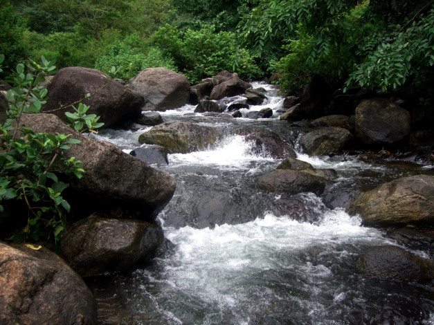 Обои картинки фото природа, реки, озера, вода, камни, лето