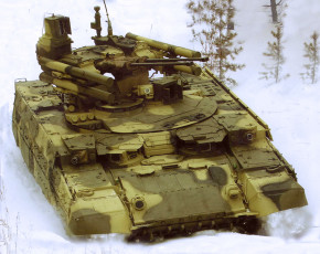 Картинка техника военная поле снег бронетехника