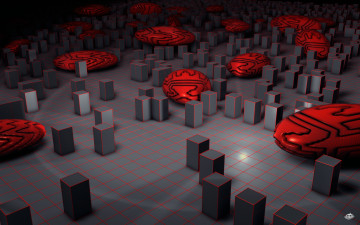 Картинка 3д графика другое квадраты