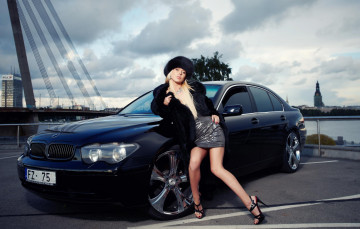 Картинка автомобили авто девушками автомобиль девушка