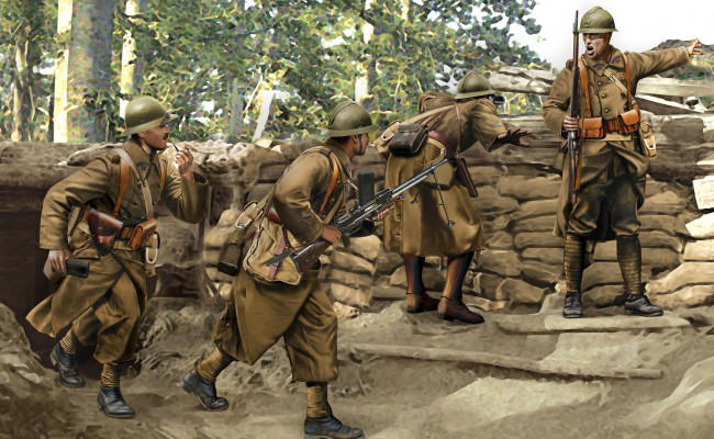 Обои картинки фото рисованные, армия, солдаты