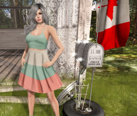 Картинка 3д+графика люди+ people взгляд фон девушка