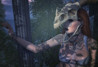 Картинка 3д+графика люди+ people фон взгляд девушка