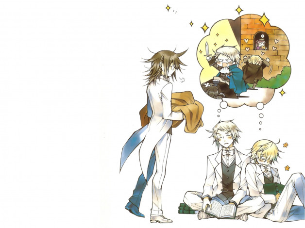 Обои картинки фото аниме, pandora hearts, парни, сон