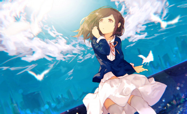 Обои картинки фото аниме, unknown,  другое, девочка