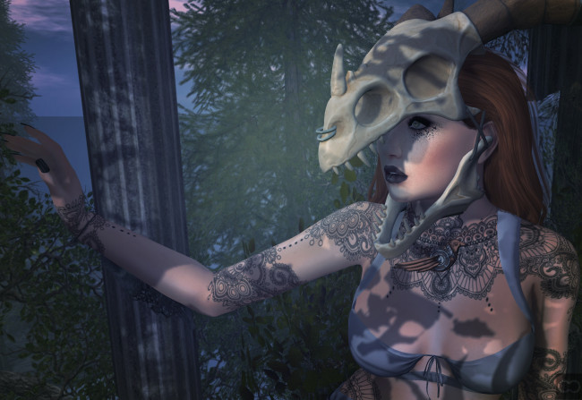 Обои картинки фото 3д графика, люди , people, фон, взгляд, девушка