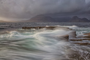 Картинка природа побережье камни маргарита Чернилова волны море элгол прибой мол