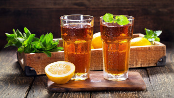 Картинка еда напитки лимонад напиток мята лимон