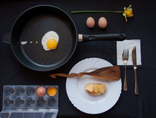 Картинка флэт-лей еда Яичные+блюда натюрморт