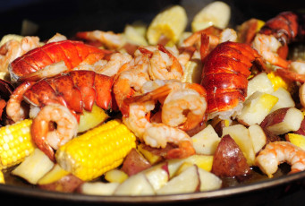 Картинка еда рыбные+блюда +с+морепродуктами креветки