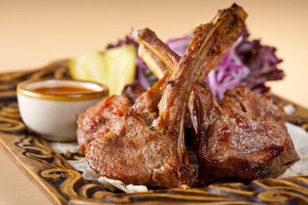 Картинка еда мясные+блюда ребрышки