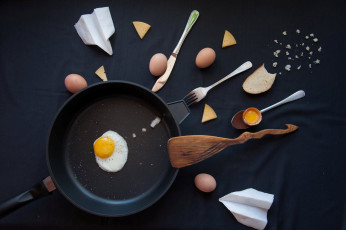 Картинка флэт-лей еда Яичные+блюда натюрморт