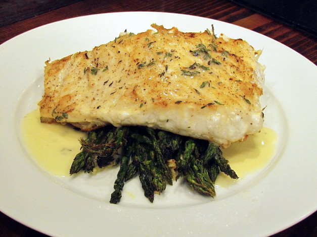 Обои картинки фото еда, рыбные блюда,  с морепродуктами, палтус