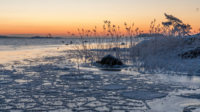 Обои картинки фото природа, зима, простор