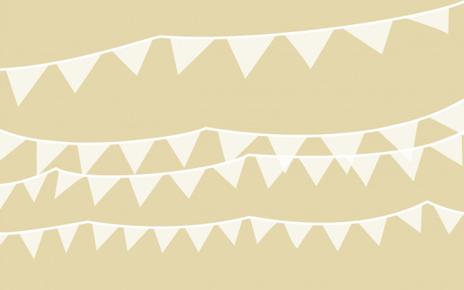 Обои картинки фото рисованное, минимализм, гирлянда, флажки