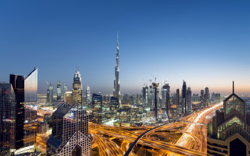 Картинка города дубай+ оаэ burj khalifa