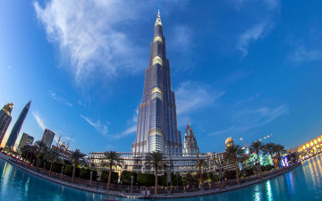 Картинка города дубай+ оаэ burj khalifa