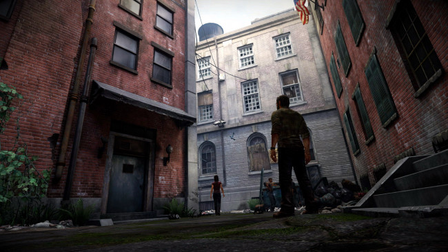 Обои картинки фото видео игры, the last of us,  remastered, город, дома, люди, мусор