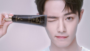 Картинка мужчины xiao+zhan актер лицо крем тюбик