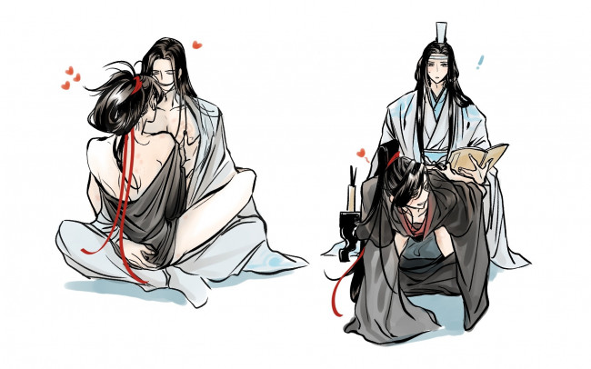 Обои картинки фото аниме, mo dao zu shi, the, untamed, неукротимый, повелитель, чэньцин, мосян, тунсю, mo, dao, zu, shi, магистр, дьявольского, культа