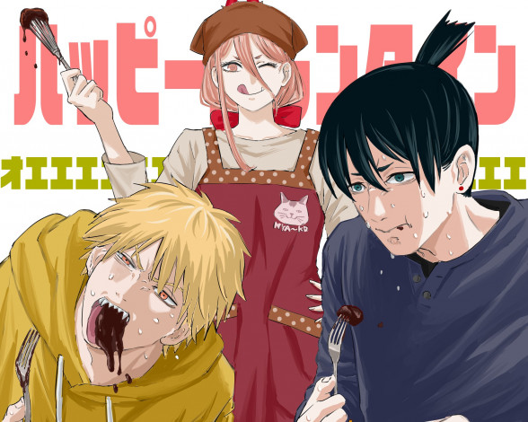 Обои картинки фото аниме, chainsaw man, chainsaw, man