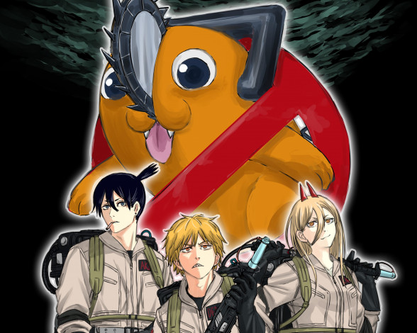 Обои картинки фото аниме, chainsaw man, chainsaw, man