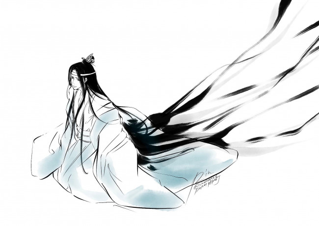 Обои картинки фото аниме, mo dao zu shi, лань, ванцзи