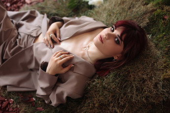 Картинка девушка+-+girl девушки -+рыжеволосые+и+разноцветные девушка женщина рыжая светлая тёмная сексуальная модель звезда позирует разная обувь верхняя стильная одежда нижнее эротическое бельё трусы лифчик колготки чулки аксессуары макияж и множество элементов на фотографии