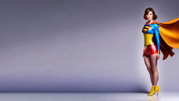 Картинка рисованное комиксы нейросети графика нейроарт ai art нейронные сети рисунки нейро искусство supergirl