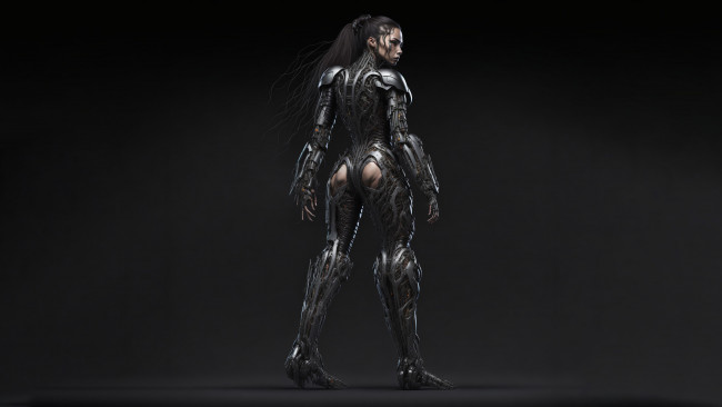 Обои картинки фото фэнтези, роботы,  киборги,  механизмы, нейросети, графика, нейроарт, ai, art, нейронные, сети, рисунки, нейро, искусство, киборг