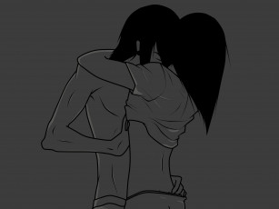 Картинка рисованные минимализм поцелуй