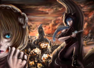 Картинка аниме vocaloid hatsune miku kagamine len