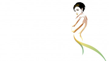 Картинка рисованные минимализм девушка