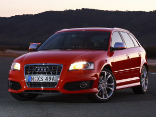 Картинка автомобили audi 8pa au-spec s3 sportback красный