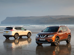 обоя автомобили, nissan, datsun, uk-spec, x-trail, t32, 2014г