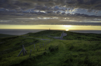 Картинка природа побережье океан берег дорога горизонт