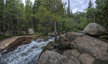 Картинка природа реки озера лес река валуны