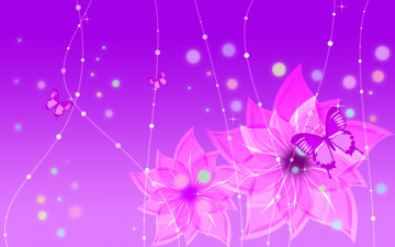 Картинка векторная+графика цветы