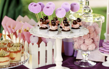 Картинка еда пирожные +кексы +печенье десерт выпечка кексы крем черешня