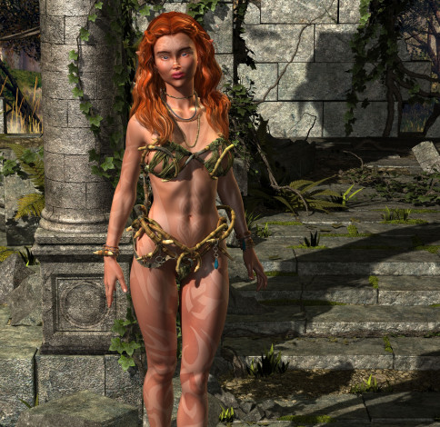 Обои картинки фото 3д графика, эльфы , elves, эльфийка, взгляд