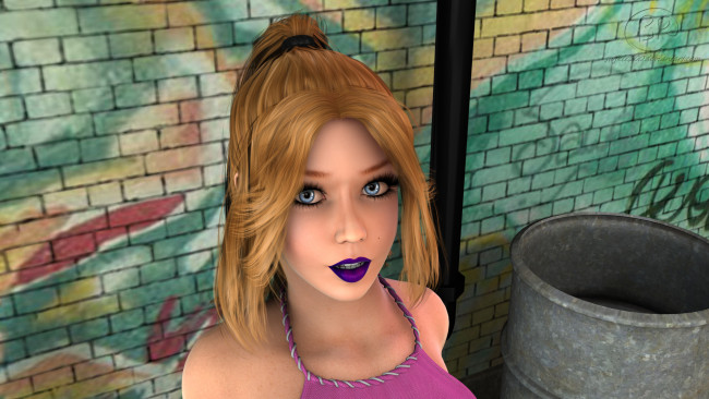 Обои картинки фото 3д графика, люди , people, девушка, взгляд