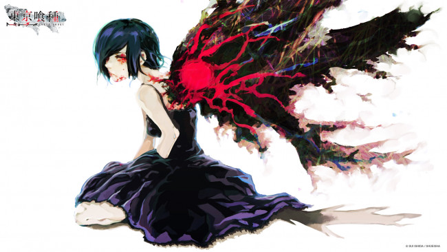 Обои картинки фото аниме, tokyo ghoul, tokyo, ghoul, touka, kirishima, токийский, гуль