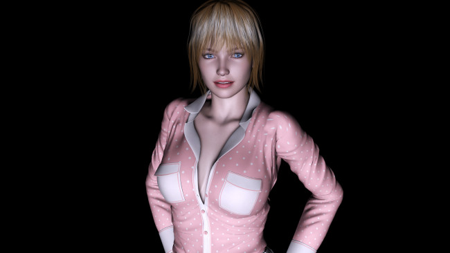 Обои картинки фото monika, 3д графика, люди , people, девушка, взгляд, фон