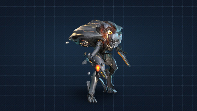 Обои картинки фото видео игры, halo 4, робот