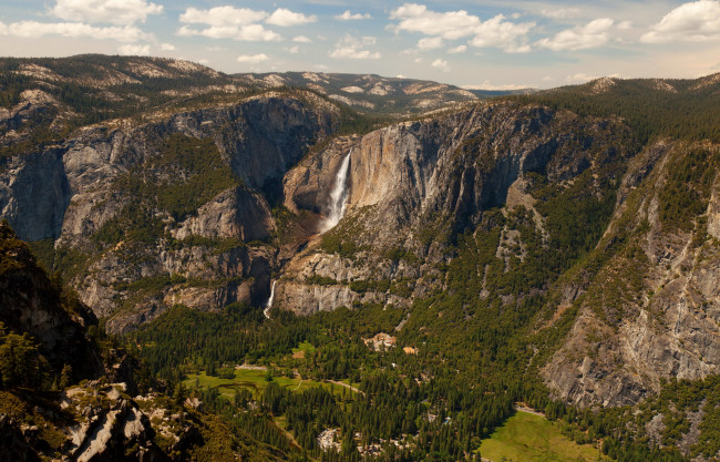 Обои картинки фото yosemite national park california, природа, горы, трава, тропа, парк, пейзаж