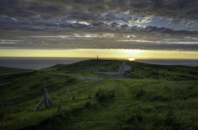 Обои картинки фото природа, побережье, океан, берег, дорога, горизонт