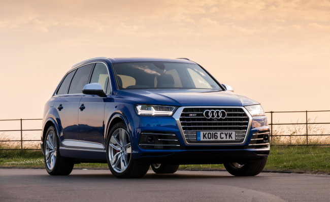Обои картинки фото автомобили, audi, sq7, tdi, 2016г, 4m, uk-spec