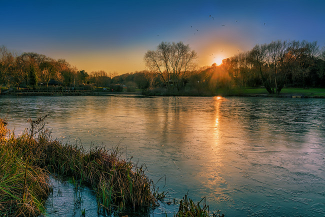 Обои картинки фото природа, восходы, закаты, рассвет