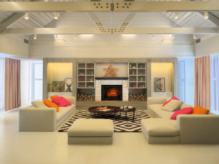 Картинка интерьер гостиная style design living room орхидея цветы orchid flowers painting furniture картина стиль дизайн мебель